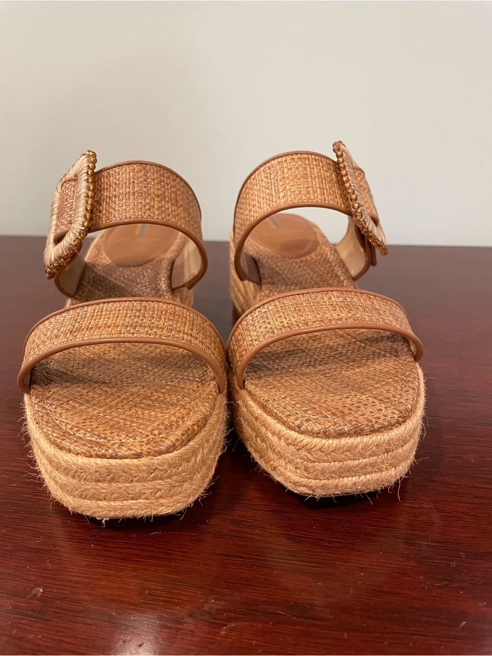 Woven Espadrille Platform Slide Sandals - Tan—Sam Edelman